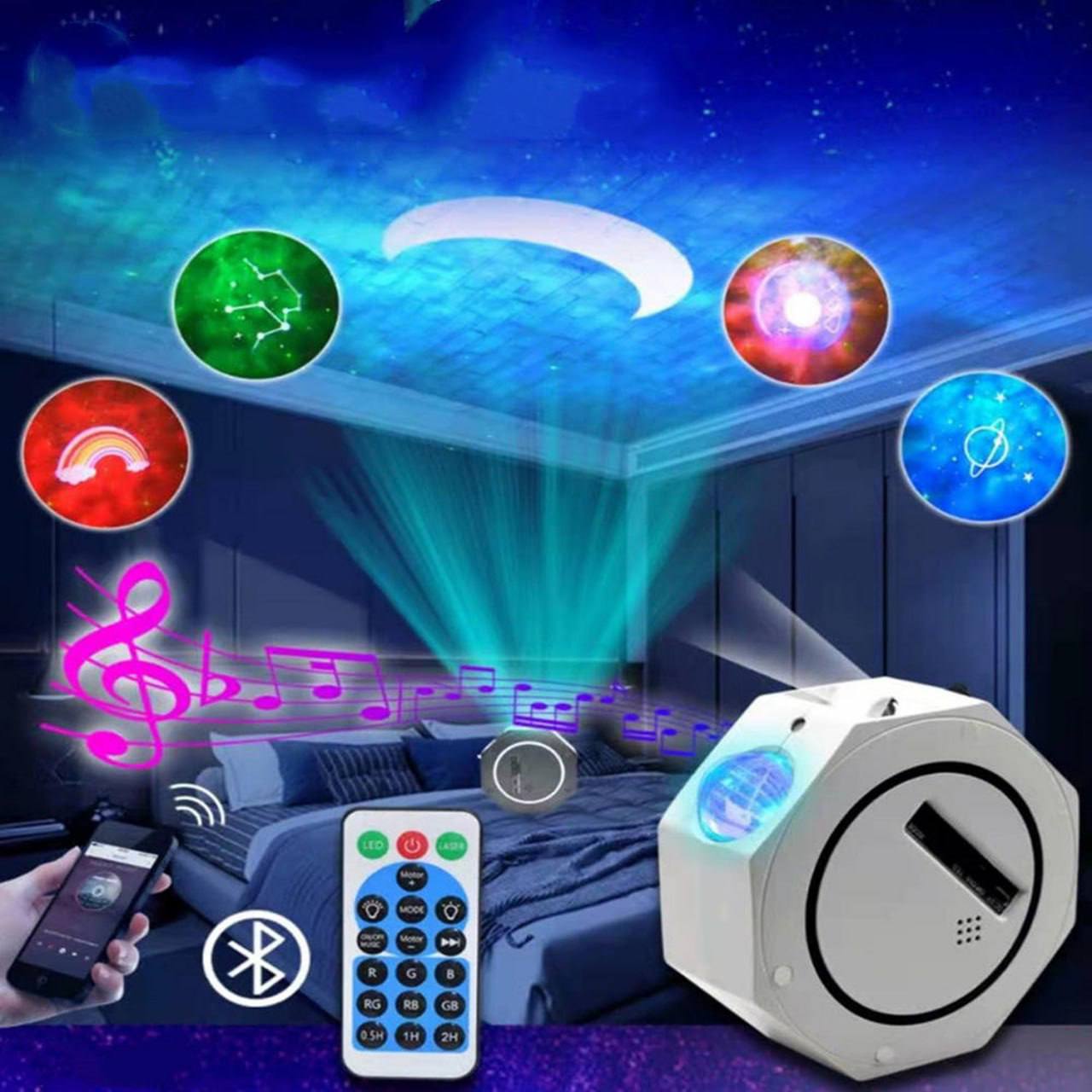 Octagon Sky Projector Xfkmlv