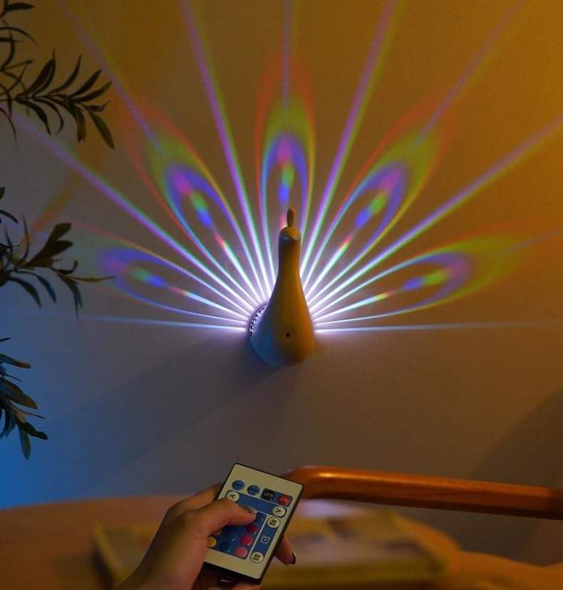 Decor Projection Peacock Lam 01 W6So1R